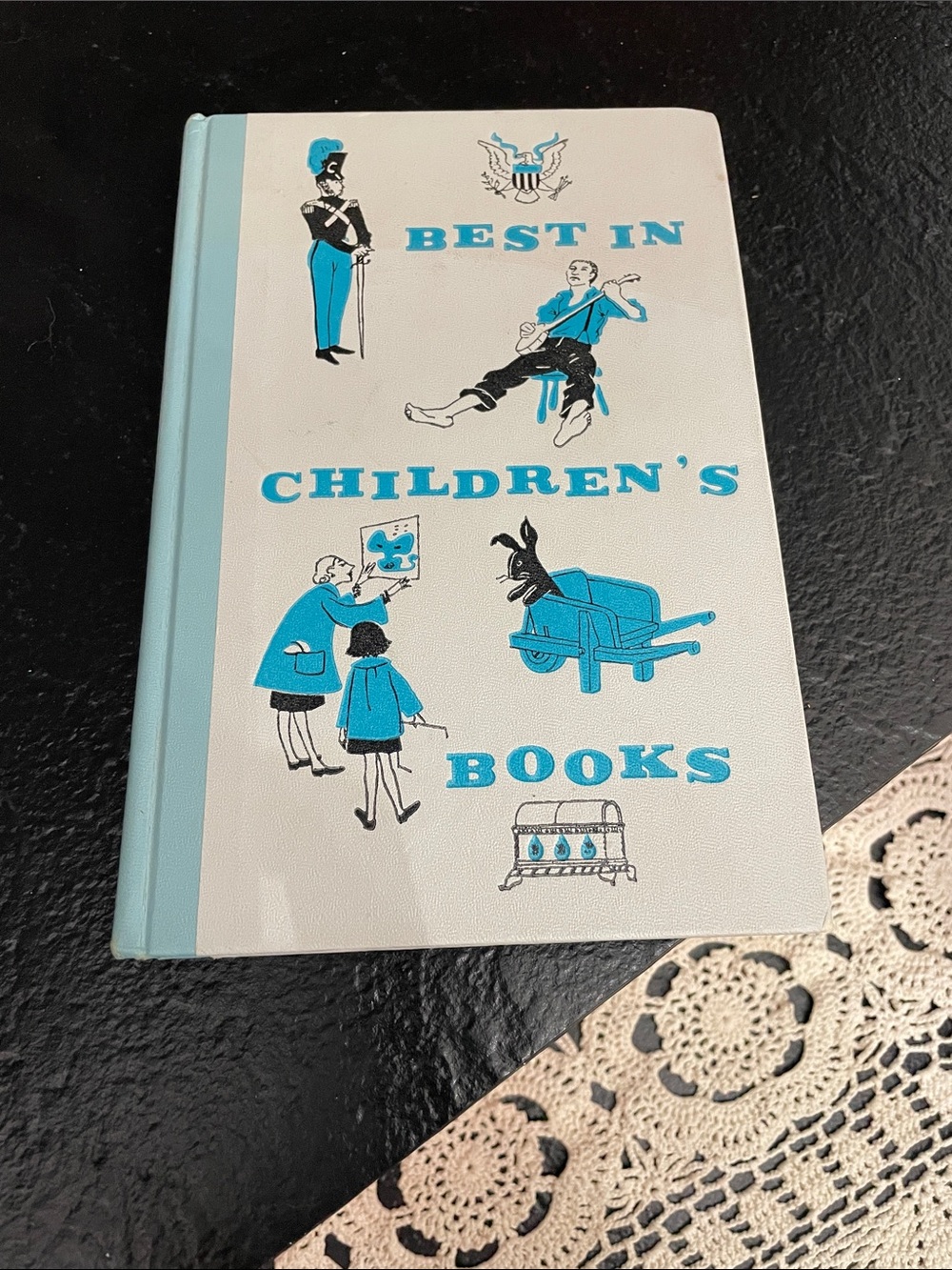 1960 Nelson Doubleday Inc. Best in Children's Books - Blue & White Hardcover